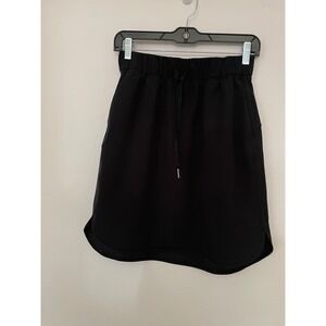 Lululemon On the Fly Skirt Black Luxtreme Athletic Travel Mini Skirt Size 6
